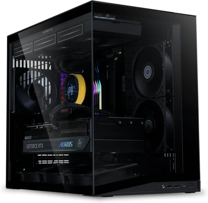 Lian Li O11 Dynamic Mini V2 Flow Mid-Tower Case - Tempered Glass, Mesh Airflow, ATX Support, Black - Featured Image