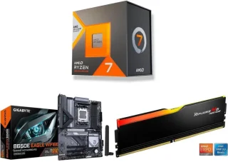AMD Ryzen 7 7700X3D + GIGABYTE B650E EAGLE WF6E + G.SKILL Ripjaws M5 Neo RGB Series 16GB