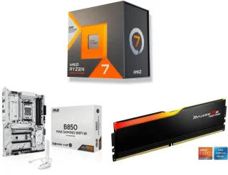 AMD Ryzen 7 7700X3D Bundle + ASUS B850 MAX GAMING WIFI W + G.SKILL Ripjaws M5 Neo RGB Series 16GB