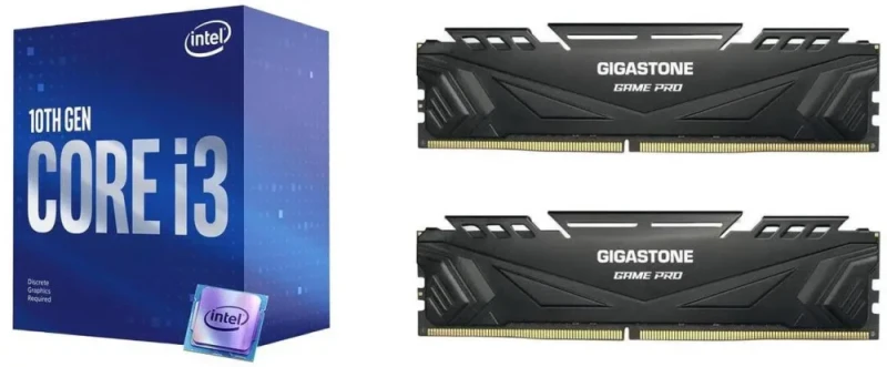 Intel Core i3-10100F + Gigastone GST Game Pro 32GB (2 x 16GB) DDR4 3200 - Featured Image