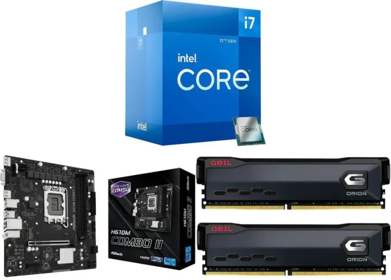 Intel Core i7-12700 + ASRock Intel H610M COMBO II + GeIL ORION 32GB (2 x 16GB) DDR4 3200 - Featured Image