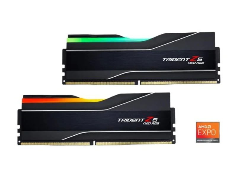 G.Skill Trident Z5 Neo RGB 96 GB - 2 x 48GB, DDR5 288-pin DIMM, 6000MT/s, CL26, Black color - Featured Image