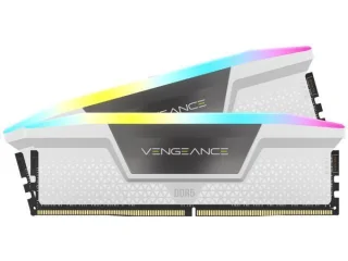 Corsair Vengeance RGB 16 GB - 2 x 8GB, DDR5 288-pin DIMM, 6000MT/s, CL36, White color