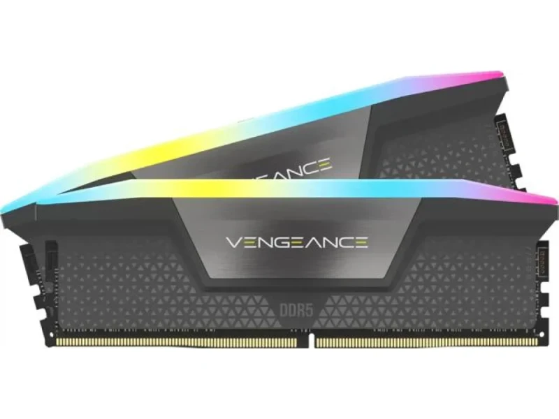 Corsair Vengeance RGB 16 GB - 2 x 8GB, DDR5 288-pin DIMM, 6000MT/s, CL36, Black color - Featured Image
