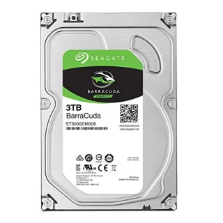 Seagate BarraCuda - 3 TB 7200 RPM, SATA 6.0 Gb/s, 3.5", 64 MB Cache memory