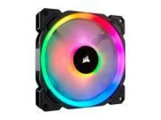 Corsair LL140 - 140mm PWM fan, 25 dB, 51.5 CFM Airflow, 600 - 1300 RPM, Black Color