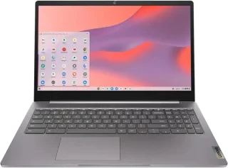 Lenovo IdeaPad 3i Chromebook 15.6" FHD Laptop - Intel Celeron N4500, 4GB RAM, 64GB eMMC Storage, Chrome OS, Arctic Grey
