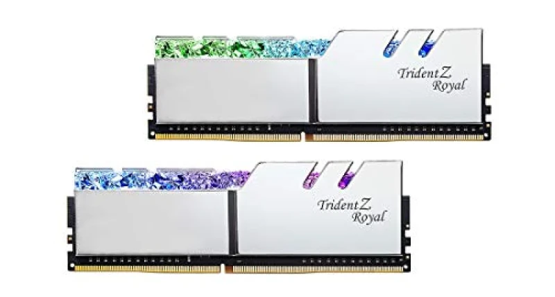 G.Skill Trident Z Royal 16 GB - 2 x 8GB, DDR4 288-pin DIMM, 4800MT/s, CL17, Silver color - Featured Image
