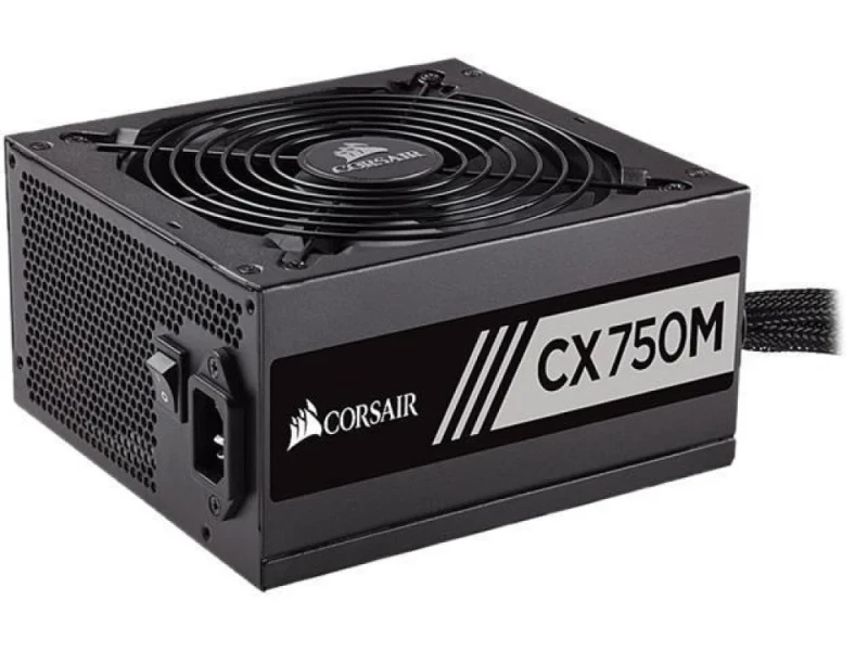 Corsair CX750M V2 (2017 Edition) - 750 W ATX Power Supply, 80+ Bronze, Semi-Modular, Black / White Color - Featured Image