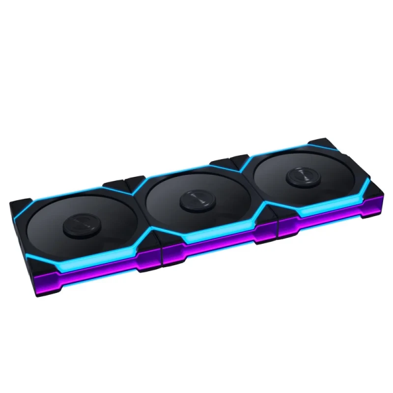 Lian Li UNI FAN SL FLEX 3-Pack - 120mm PWM fan, 29 dB, 66.5 CFM Airflow, 350 - 2000 RPM, Black Color - Featured Image