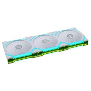 Lian Li UNI FAN SL FLEX 3-Pack - 120mm PWM fan, 29 dB, 66.5 CFM Airflow, 350 - 2000 RPM, White Color