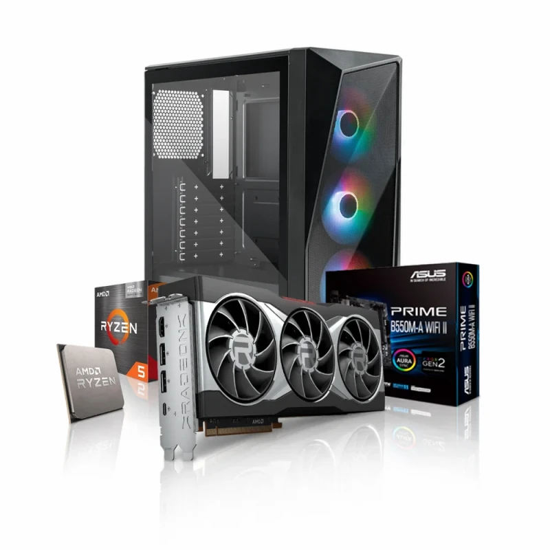 NexForge Budget Beast - AMD Ryzen 5 5600X, Radeon RX 6800 16GB GDDR6, 32GB DDR4 3200MHz CL16, 512GB NVMe SSD - Featured Image