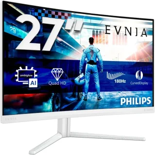Philips Evnia 27M2N5501 Gaming Monitor - 27" Fast IPS, 2560x1440 QHD, 180Hz, 0.5ms, HDR, Adaptive-Sync, HDMI, DisplayPort