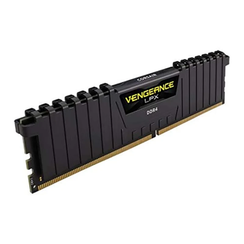 Corsair Vengeance LPX 8 GB - 1 x 8GB, DDR4 288-pin DIMM, 2400MT/s, CL14, Black / Yellow color - Featured Image