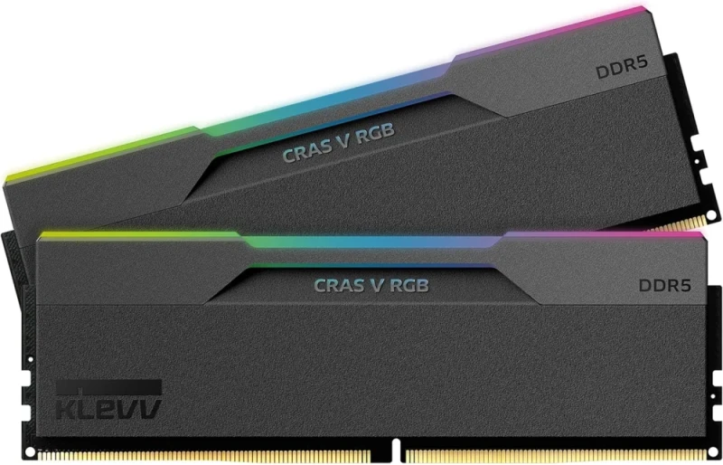 Klevv CRAS V RGB 48 GB - 2 x 24GB, DDR5 288-pin DIMM, 6400MT/s, CL32, Black color - Featured Image