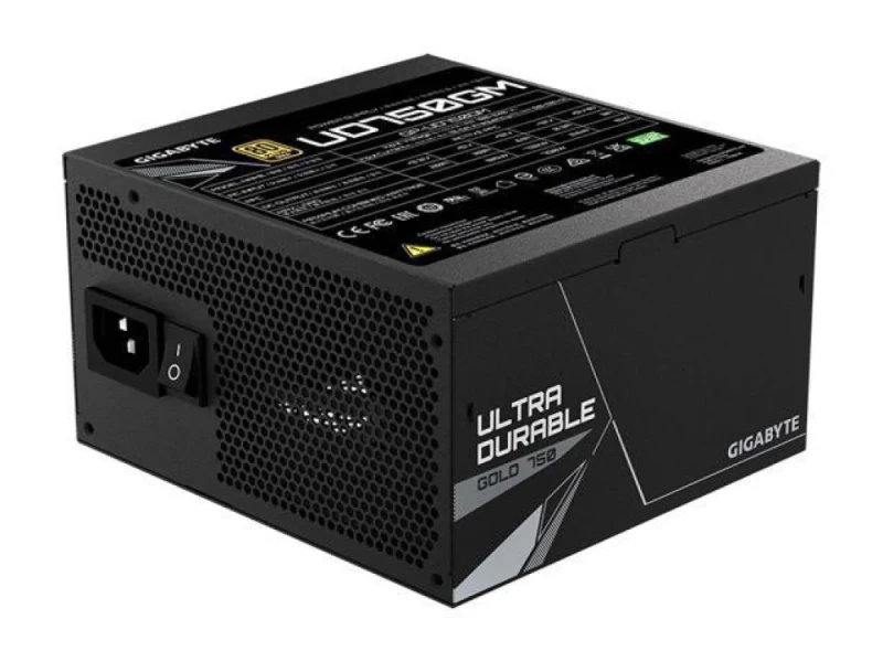 Gigabyte UD750GM - 750 W ATX Power Supply, 80+ Gold, Fully Modular, Black Color - Featured Image