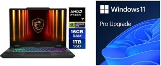 MSI Cyborg A15 AI B2HWFKG-030US Gaming Laptop - AMD Ryzen 7 260, GeForce RTX 5060 8GB, 16GB DDR5 RAM, 1TB NVMe SSD, 15.6" FHD 144Hz Display, Windows 11 Pro