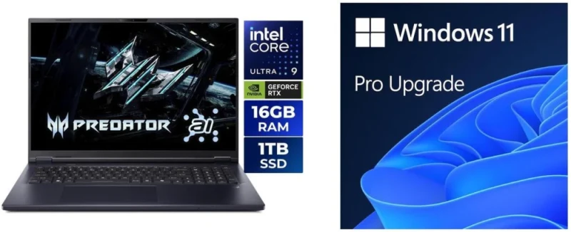 Acer Predator Helios Neo 18 AI PHN18-72-92Y3 Gaming Laptop - Intel Core Ultra 9 275HX, GeForce RTX 5070 Ti 12GB, 16GB DDR5 RAM, 1TB NVMe SSD, 18" 240Hz IPS Display, Windows 11 Pro - Featured Image