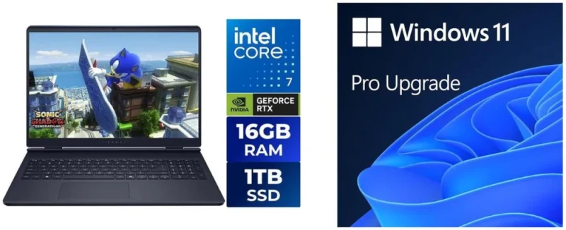 Dell Alienware 16 Aurora LAC16250-7193BLU-PUS Gaming Laptop - Intel Core 7 240H, GeForce RTX 5050 8GB, 16GB DDR5 RAM, 1TB NVMe SSD, 16" Display, Windows 11 Pro, Blue - Featured Image