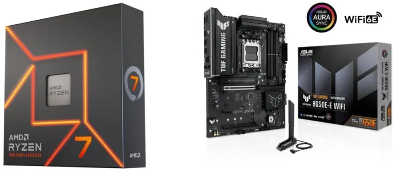 AMD Ryzen 7 7700X + ASUS TUF GAMING B650E-E WIFI - Featured Image