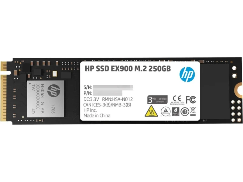 HP EX900 - 250 GB SSD, M.2 PCIe 3.0 X4, M.2-2280 - Featured Image