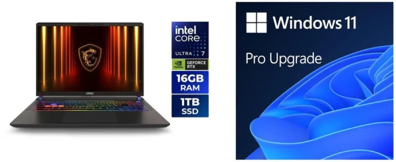 MSI Vector 16 HX AI A2XWHG-275US Gaming Laptop - Intel Core Ultra 7 255HX, NVIDIA GeForce RTX 5070 Ti 12GB, 16GB DDR5 RAM, 1TB NVMe SSD, 16" Display, Wi-Fi 6E, Windows 11 Pro - Featured Image