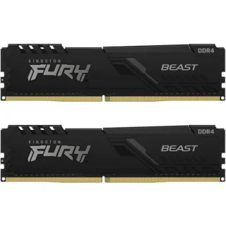 Kingston FURY Beast 16 GB - 2 x 8GB, DDR4 288-pin DIMM, 2666MT/s, CL16, Black color