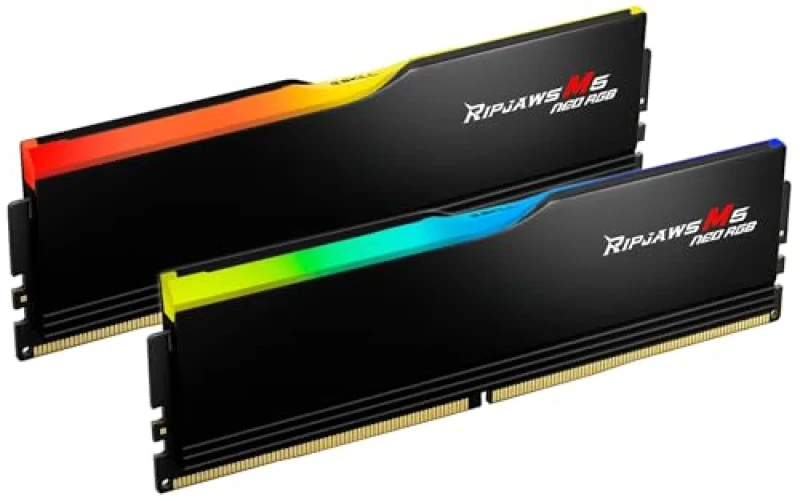 G.Skill Ripjaws M5 Neo RGB 96 GB - 2 x 48GB, DDR5 288-pin DIMM, 6000MT/s, CL30, Black color - Featured Image