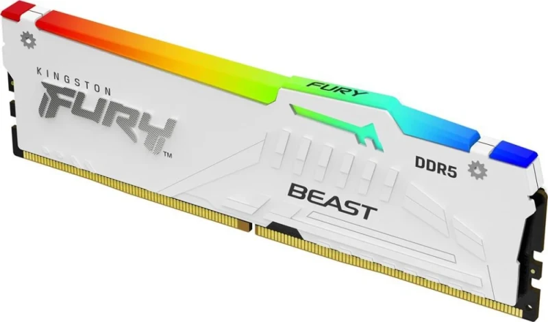 Kingston FURY 16 GB - 1 x 16GB, DDR5 288-pin DIMM, 5600MT/s, CL40, White color - Featured Image