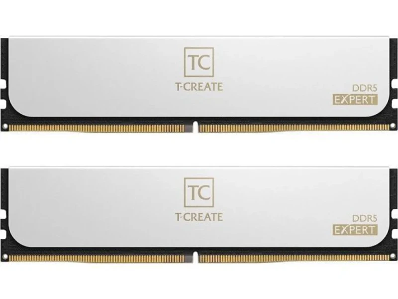 TEAMGROUP T-Create Expert 32 GB - 2 x 16GB, DDR5 288-pin DIMM, 6000MT/s, CL38, White color - Featured Image