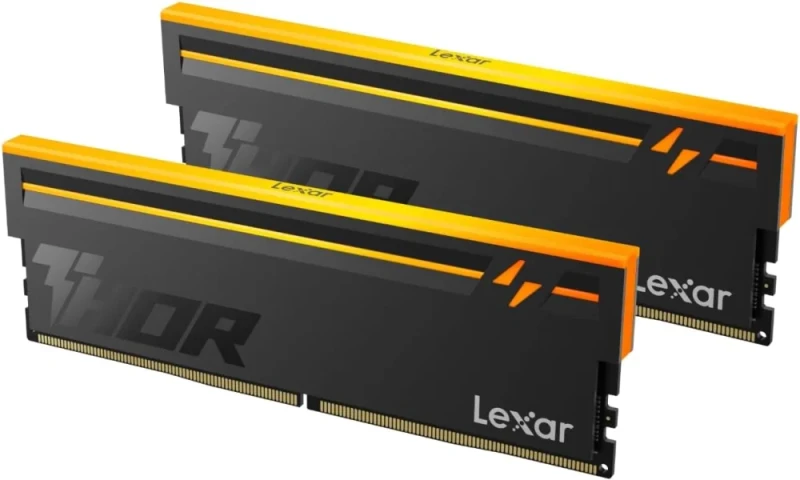 Lexar THOR RGB 2nd Gen 32 GB - 2 x 16GB, DDR5 288-pin DIMM, 6000MT/s, CL38, Black color - Featured Image