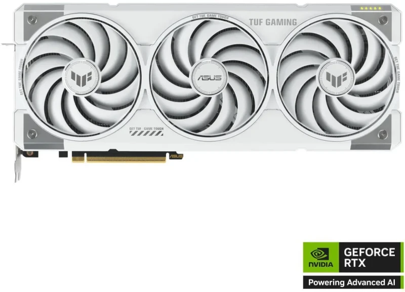 ASUS TUF Gaming white GeForce RTX 5070 Ti OC Edition 16GB GDDR7 TUF-RTX5070TI-O16G-WHITE-GAMING PCI-Express 5.0 DLSS 4.0 Graphics Card - Image 2