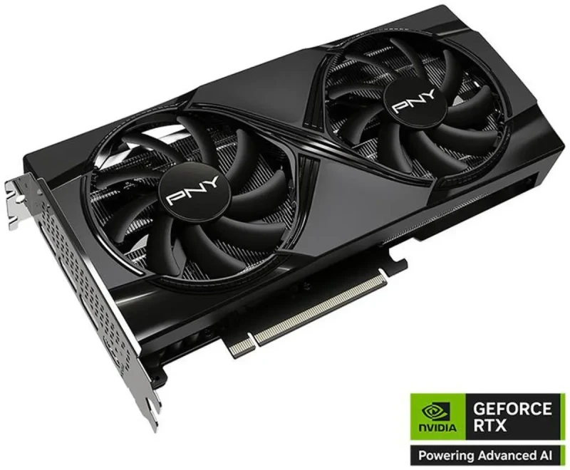 PNY DUAL FAN OC GeForce RTX 5060 Ti 8GB 128-Bit GDDR7 PCI Express 5.0 x8 DLSS 4.0 Graphics Card RTX 5060 Ti 8GB DUAL FAN OC VCG5060T8DFXPB1-O - Image 2