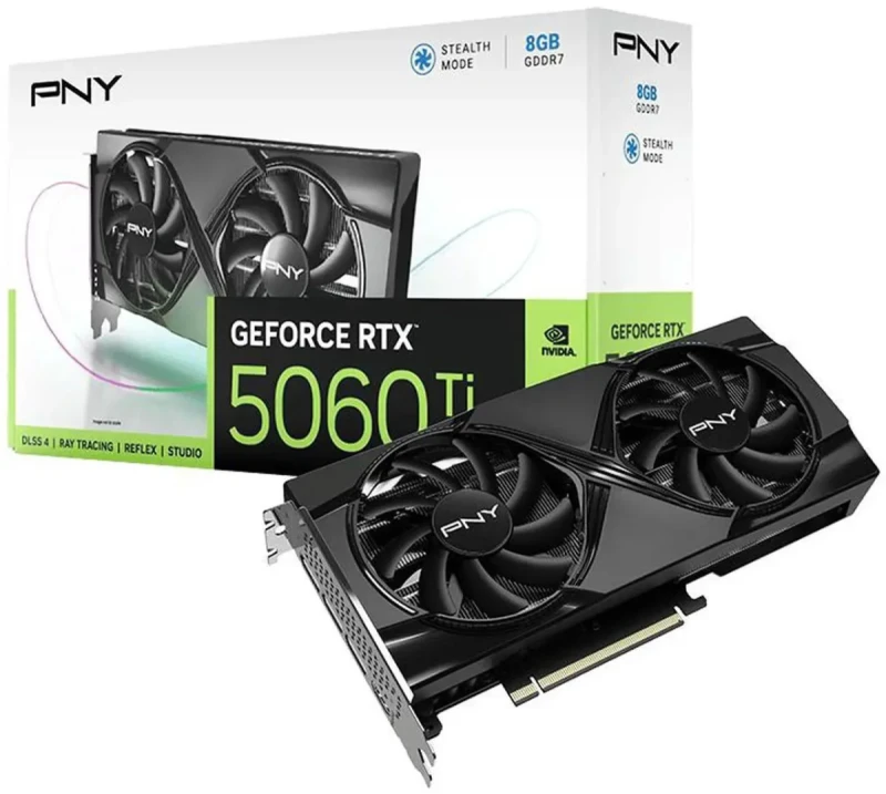 PNY DUAL FAN OC GeForce RTX 5060 Ti 8GB 128-Bit GDDR7 PCI Express 5.0 x8 DLSS 4.0 Graphics Card RTX 5060 Ti 8GB DUAL FAN OC VCG5060T8DFXPB1-O - Image 10