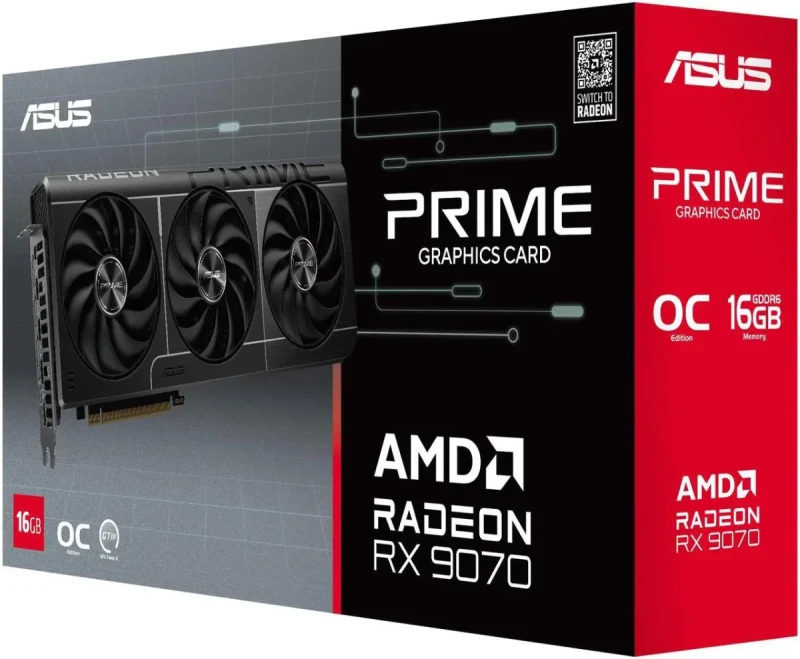 ASUS PRIME Radeon RX 907016GB 256-Bit GDDR6 PCI Express 5.0 RDNA 4  Graphics Card PRIME-RX9070-O16G - Image 11
