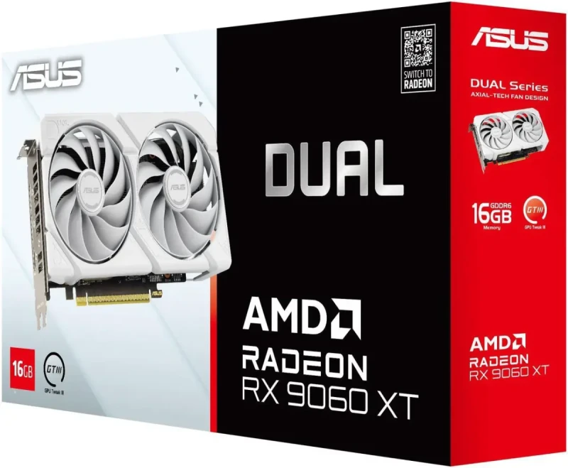 ASUS Dual Radeon RX 9060 XT 16GB GDDR6 PCI Express 5.0 x16 ATX Graphics Card DUAL-RX9060XT-16G-WHITE - Image 13