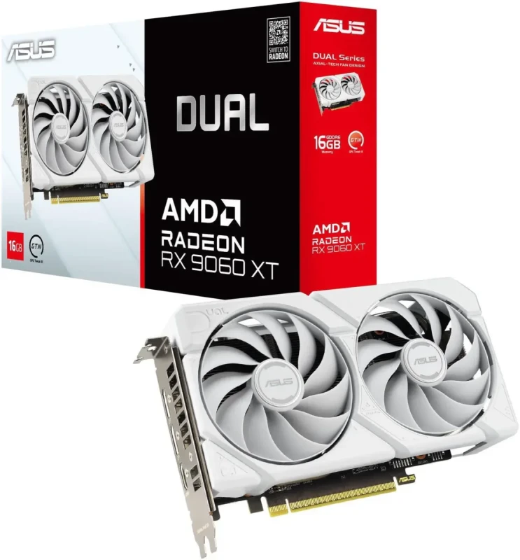 ASUS Dual Radeon RX 9060 XT 16GB GDDR6 PCI Express 5.0 x16 ATX Graphics Card DUAL-RX9060XT-16G-WHITE - Image 14