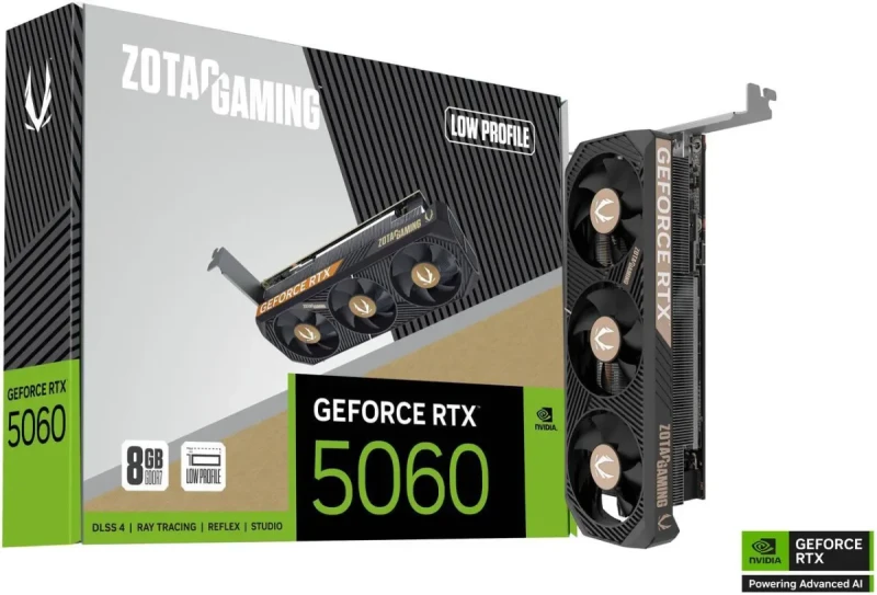 ZOTAC GAMING GeForce RTX 5060 Low Profile DLSS 4 8GB GDDR7 128-bit 28 Gbps PCIE 5.0 Gaming Graphics Card, SFF-ready low-profile compact card, ZT-B50600L-10L - Image 6