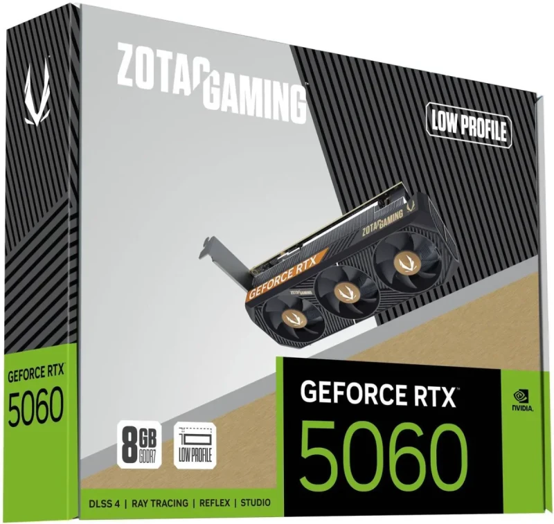 ZOTAC GAMING GeForce RTX 5060 Low Profile DLSS 4 8GB GDDR7 128-bit 28 Gbps PCIE 5.0 Gaming Graphics Card, SFF-ready low-profile compact card, ZT-B50600L-10L - Image 7