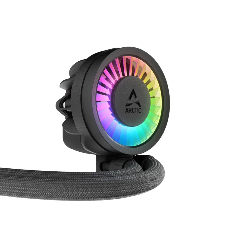 ARCTIC Liquid Freezer III 360 Pro A-RGB Black – 360mm AIO Liquid Cooler, 3x P12 PWM PST A-RGB Fans + 60mm VRM Fan, Addressable RGB, Intel LGA1700/1851 & AMD AM4/AM5 - Gallery Image