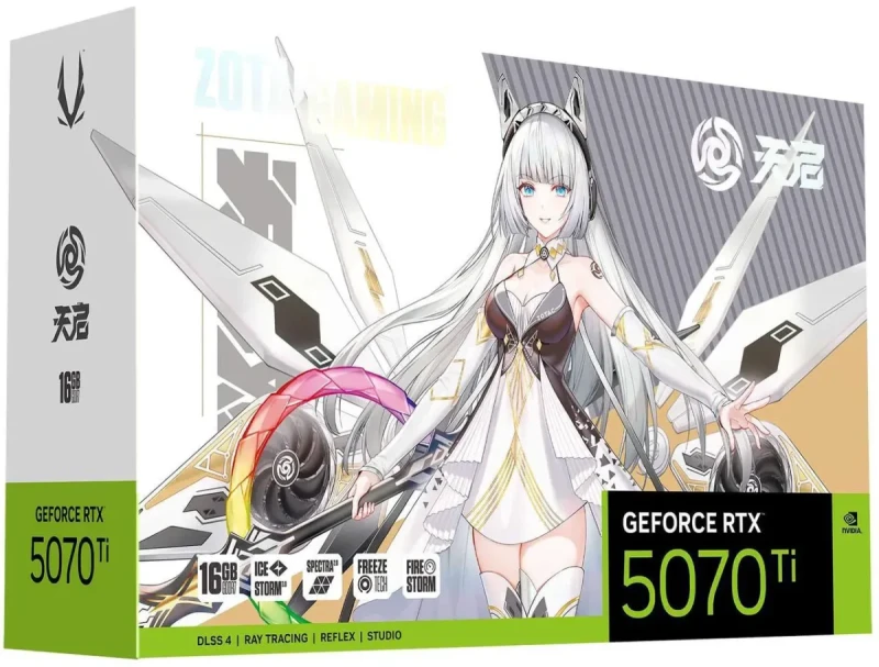 ZOTAC GAMING GeForce RTX 5070 Ti APOCALYPSE OC DLSS 4 16GB GDDR7 256-bit 28 Gbps PCIE 5.0 Gaming Graphics Card, IceStorm 3.0 Advanced Cooling, SPECTRA 2.0 ARGB Lighting, ZT-B50710C-10P - Image 7