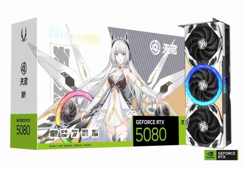 ZOTAC GAMING GeForce RTX 5080 APOCALYPSE OC DLSS 4 16GB GDDR7 256-bit 30 Gbps PCIE 5.0 Gaming Graphics Card, IceStorm 3.0 Advanced Cooling, SPECTRA 2.0 ARGB Lighting, ZT-B50800C-10P - Image 6