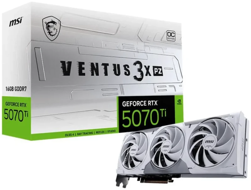 MSI Ventus GeForce RTX 5070 Ti 16GB GDDR7 PCI Express 5.0 Graphics Card RTX 5070 Ti 16G VENTUS 3X PZ OC - Image 9
