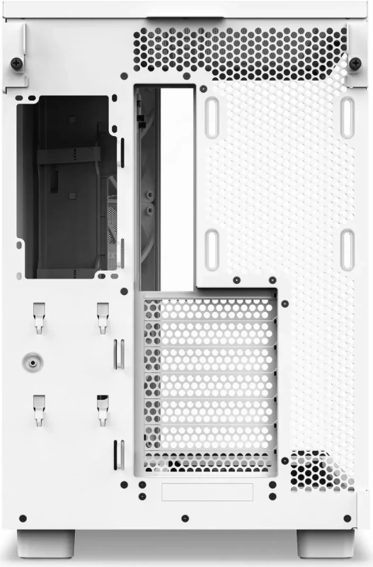 NZXT H6 Flow (White) - Compact Dual-Chamber Mid-Tower PC Case with Panoramic Glass, High-Airflow Panels & 3x 120mm Fans - Ideal for GPU Cooling & Show Builds - Image 9