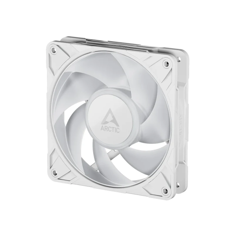 ARCTIC P12 Pro A-RGB 120mm Case Fan White - Single Pack - 0dB Semi-Passive, 3000 RPM, 77 CFM, 12 A-RGB LEDs, Daisy-Chain - High-Performance Gaming Fan - Gallery Image