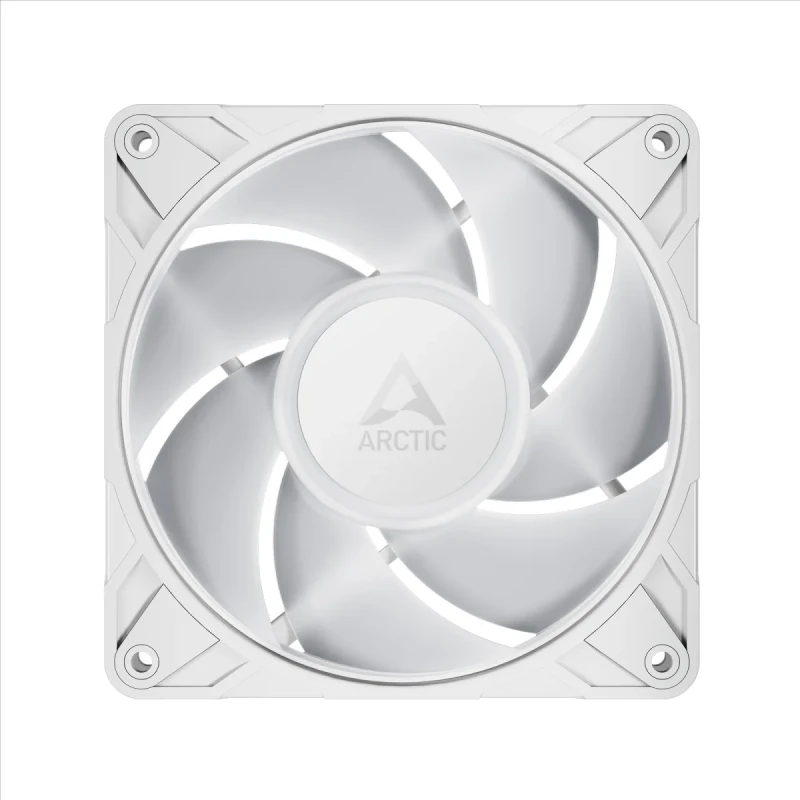 ARCTIC P12 Pro A-RGB 120mm Case Fan White - Single Pack - 0dB Semi-Passive, 3000 RPM, 77 CFM, 12 A-RGB LEDs, Daisy-Chain - High-Performance Gaming Fan - Gallery Image