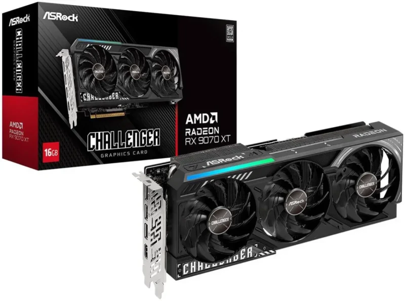 ASRock Challenger Radeon RX 9070 XT 16GB GDDR6 PCI Express 5.0 x16 Graphics Card RX9070XT CL 16G - Image 6