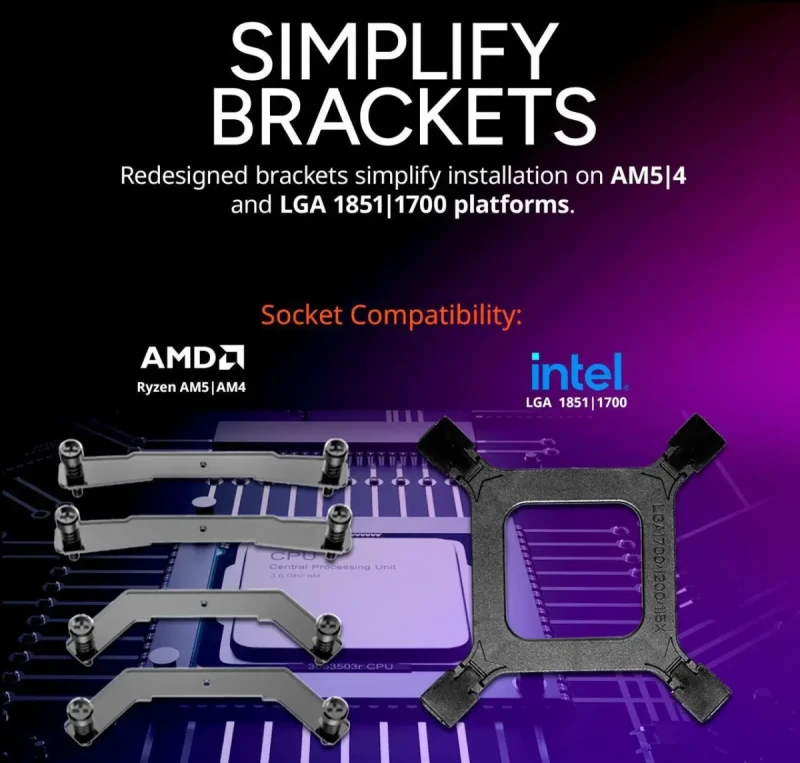 Cooler Master Hyper 212 Pro CPU Air Cooler, SickleFlow Edge 120 PWM Fan, Superconductive Composite 4 Copper Heat Pipes, 152mm Tall, Sleek Top Cover, AMD Ryzen AM5|AM4, Intel LGA 1851|1700 Brackets - Image 10