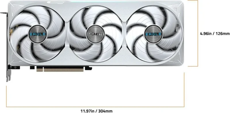 GIGABYTE Eagle GeForce RTX 5070 Ti 16GB GDDR7 PCI Express 5.0 ATX Graphics Card GV-N507TEAGLEOC ICE-16GD - Image 6