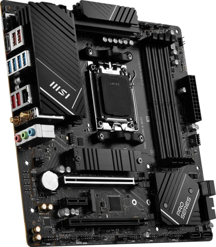 MSI PRO B650M-A WIFI AM5 AMD B650 SATA 6Gb/s DDR5 Ryzen 7000 Micro ATX Motherboard - Image 7